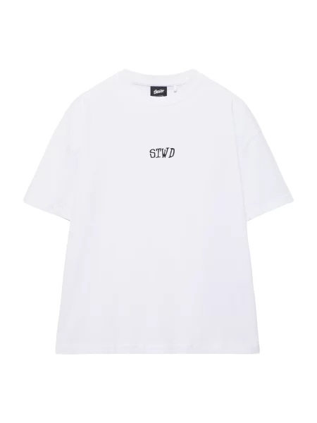 Pull&Bear Tricou STWD negru alb