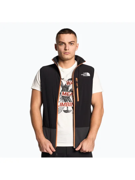 Olcsóbban. Női mellény The North Face Dawn Turn Hybrid Ventrix aszfalt szürke/fekete/sokkoló narancssárga színű mellény. Méret: M fekete