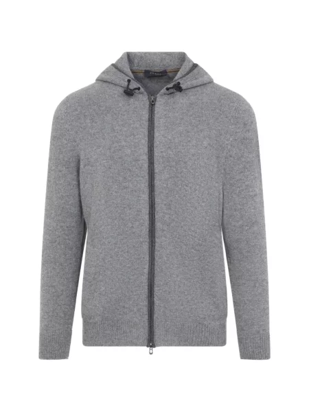 Cardigan Sease cu glugă cu cordon gri