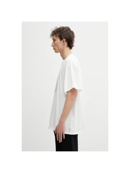 Koszulka Mm6 Maison Margiela z nadrukiem biała