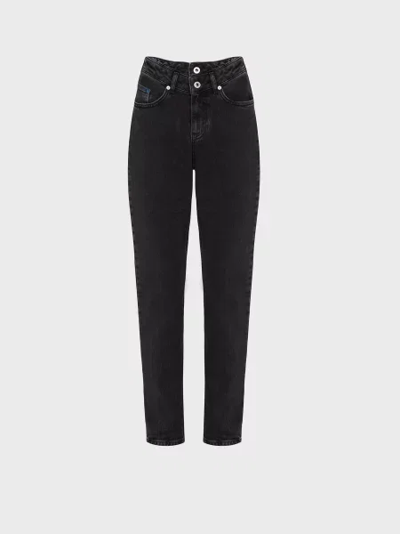 Прямі джинси Karl Lagerfeld Jeans бавовна/еластан чорний