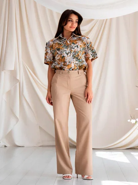 Штани класичні RiMari бавовна/поліестер бежевий