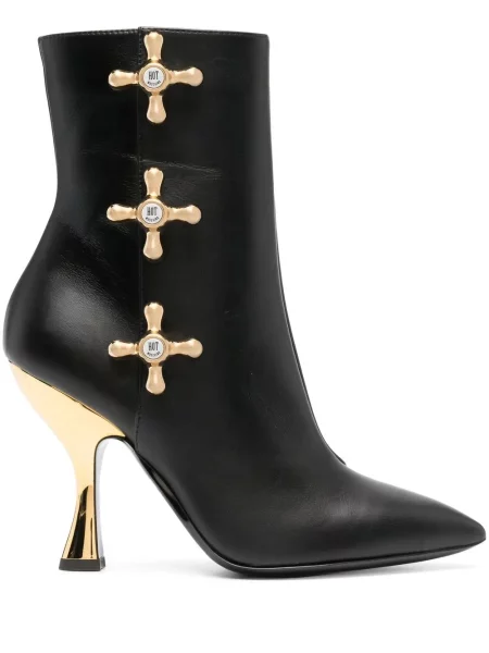 Botine Moschino din piele negru
