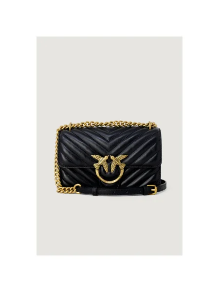 Geanta crossbody Pinko din piele negru