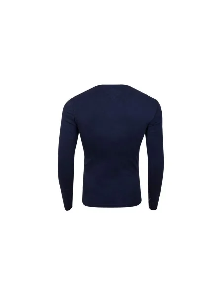 Tricou mânecă lungă Tommy Hilfiger albastru