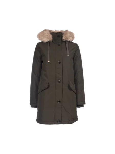 Parka Ralph Lauren z kapturem zielona