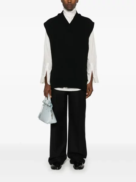 Vestă Maison Margiela tricotate negru