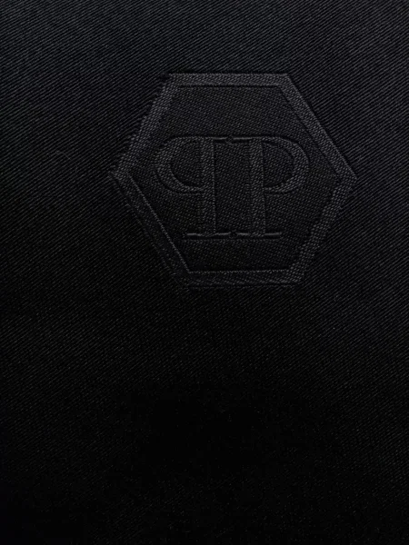 Jedwabny krawat Philipp Plein czarny