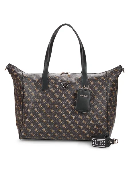 Guess kabelka typu shopper dámska z imitácie kože LATONA hnedá