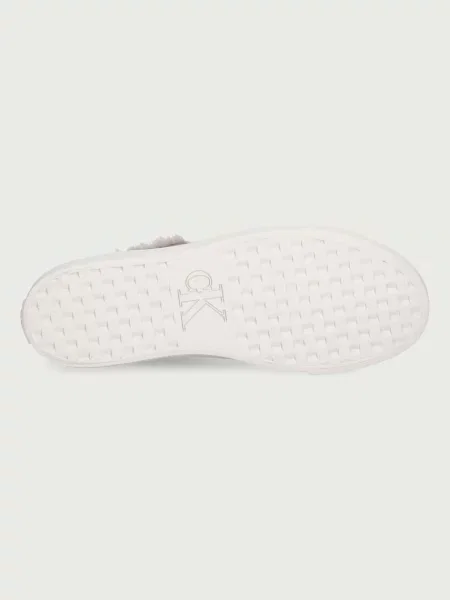 Calvin Klein Sportcipők Vulc Flatf Laceup Lth Fur bézs