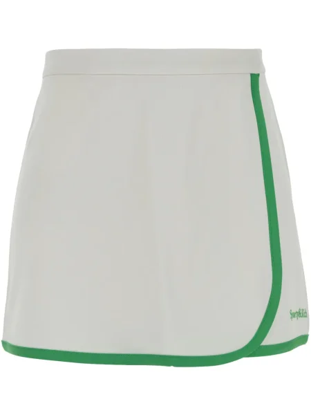 Fusta mini Sporty & Rich cu broderie alb