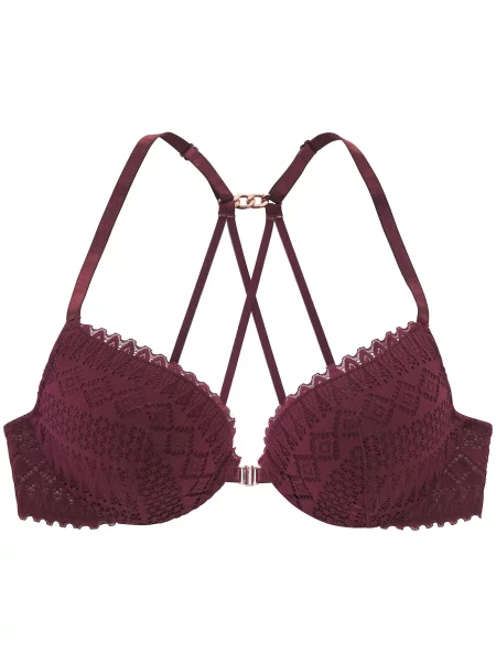 LASCANA Sutien bordeaux roșu