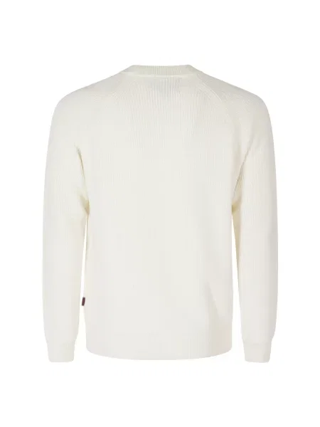 Sweter Sebago wełniany biały