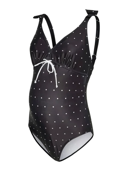 MAMALICIOUS Enodelne kopalke črna bela