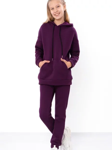 Дитячий Спортивний костюм Носи своє бавовна/поліестер фіолетовий