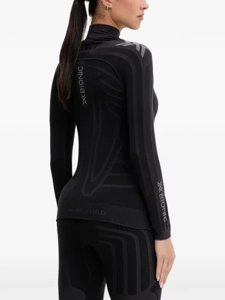 Top X-bionic cu imagine negru