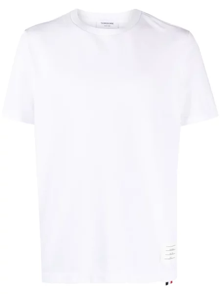 Tricou Thom Browne cu dungi alb