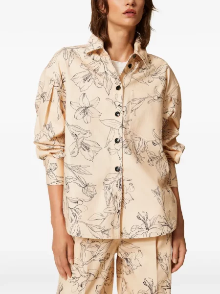 Cămașă Twinset cu model floral cu imagine