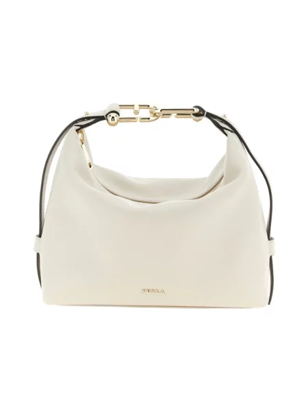 Torebka Furla skórzana na ramiączkach różowa