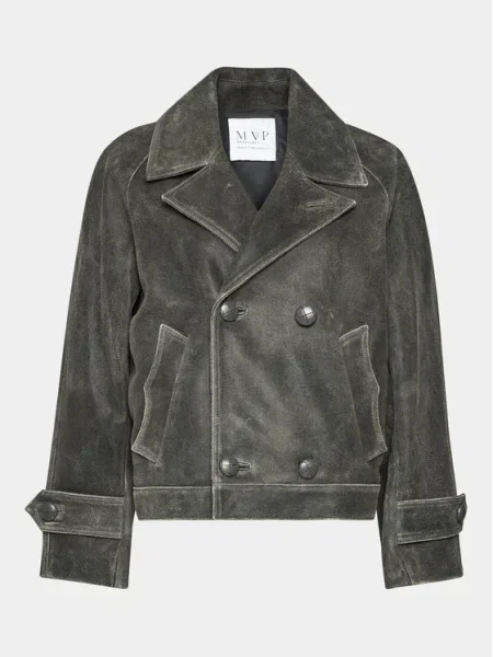 MVP Wardrobe Geacă din imitație de piele Solferino Wide Fit gri