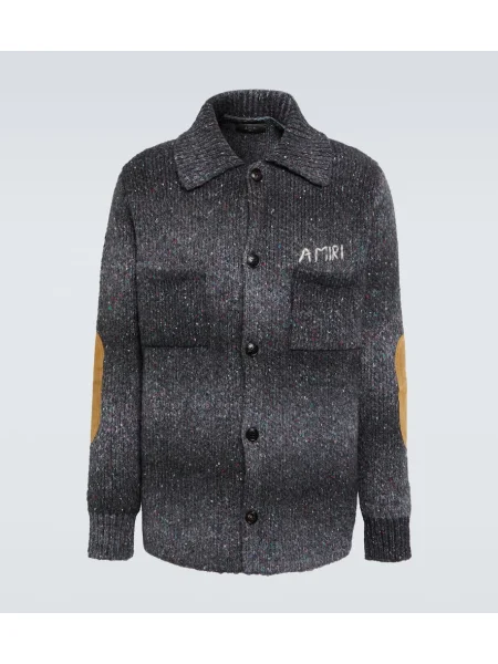 Вълнена риза Amiri синьо