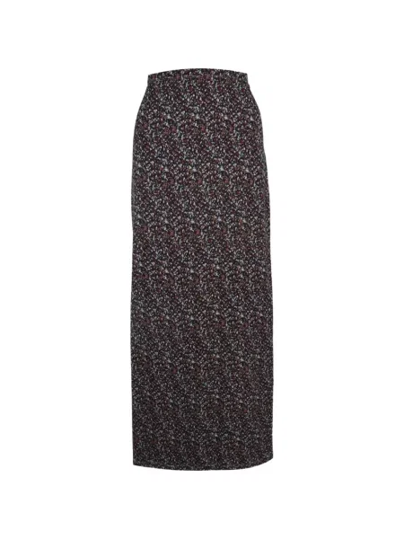 Fusta maxi Rabanne cu imagine negru