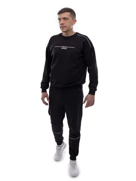 Спортивний костюм ЕДЕЛЬВЕЙС віскоза/поліестер чорний