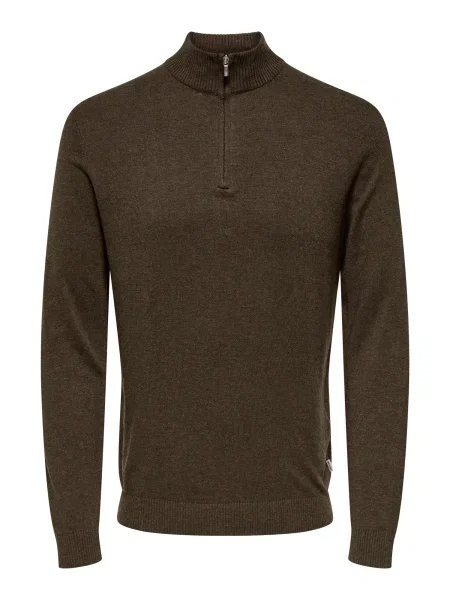 Only & Sons Pulover ONSLOUI închis maro