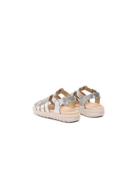 Sandali Geox J Sandal Soleima Gir M srebrna