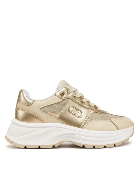 Sneakersy Liu Jo skórzane żółte