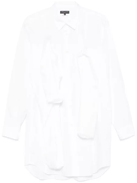 Poplínová košile Comme Des Garçons bílá