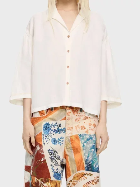 Лляна сорочка Bimba Y Lola біла