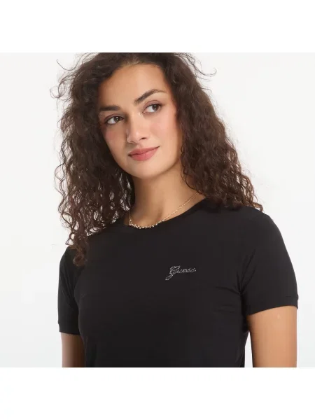 Τοπ Guess με αυτόγραφο μαύρο