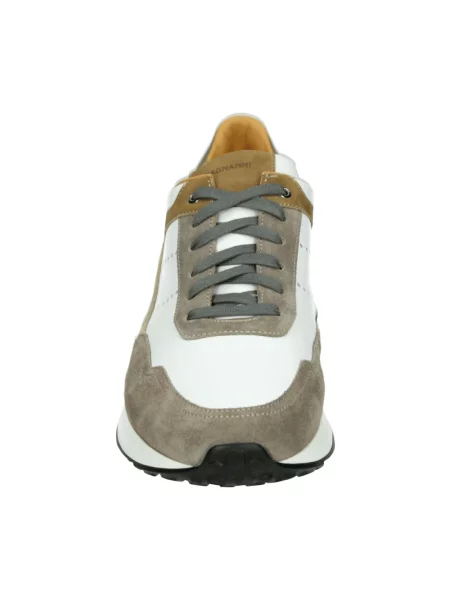 Sneakersy Magnanni zamszowe casual białe