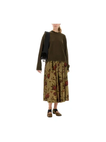 Dzianinowy sweter Uma Wang zielony
