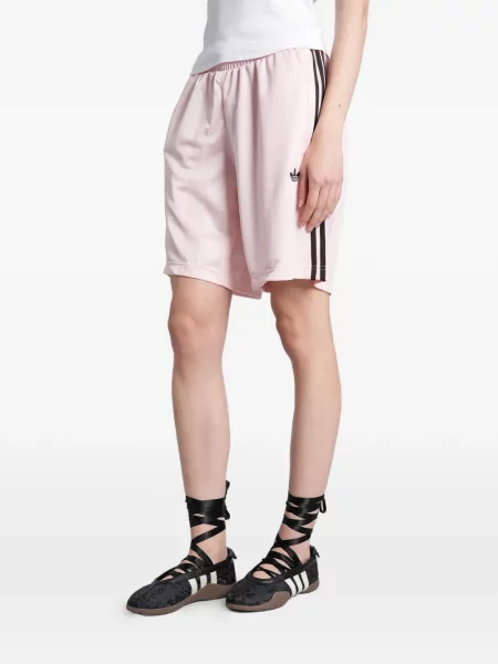 Pantaloni scurți Adidas cu dungi cu autograf gri
