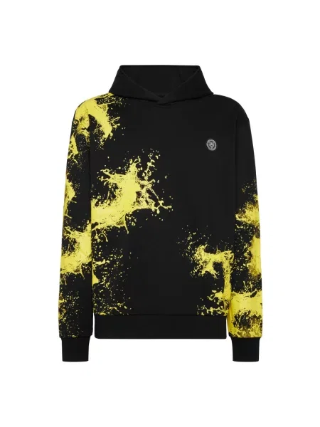 Bluza z kapturem Plein Sport z kapturem czarna