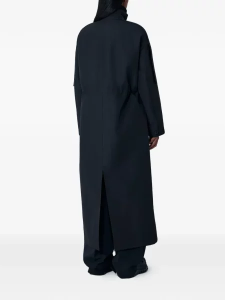 Kišni ogrtač Moncler s autogramom crna