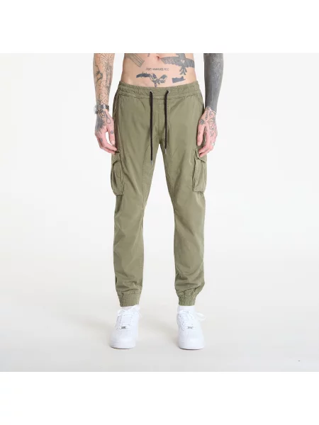 Alpha Industries Joggers kalhoty Twill zelená