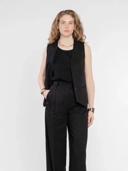 Жилет класичний Arber ліоцелл чорний