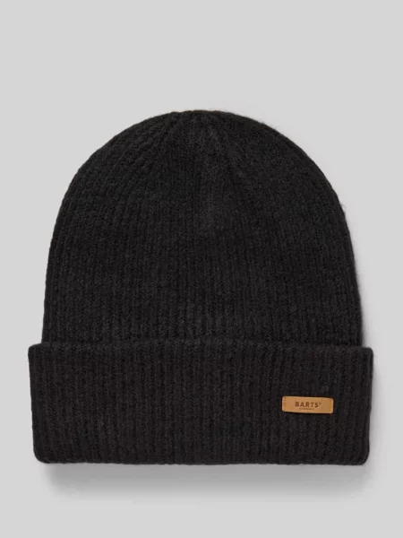 Czapka beanie z naszywką z logo model Witzia' Barts czarna