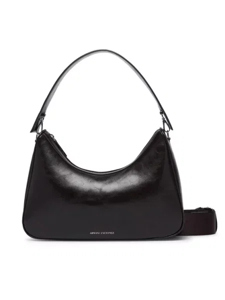 Armani Exchange crossbody kabelka dámska z imitácie kože hnedá