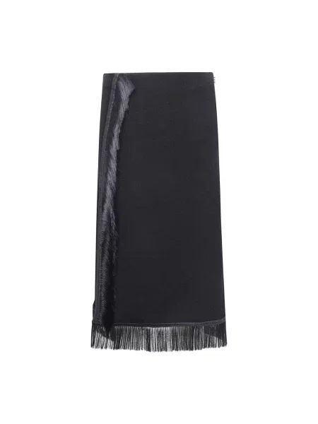 Spódnica midi Jil Sander do kolan czarna