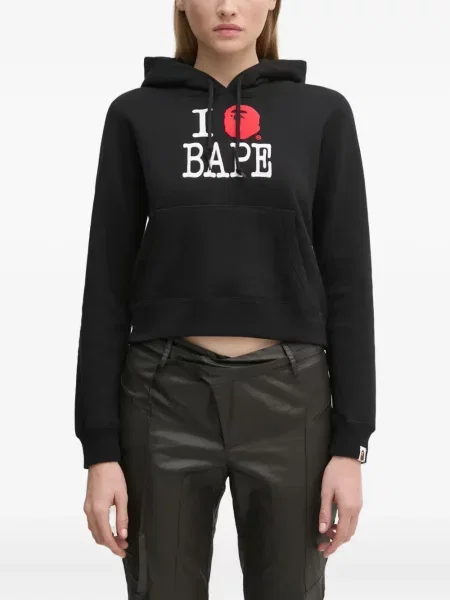 Hanorac cu glugă A Bathing Ape® negru