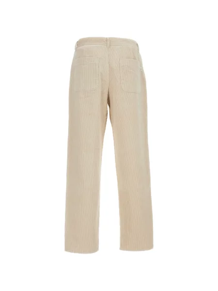 Pantaloni Les Deux de catifea cord alb