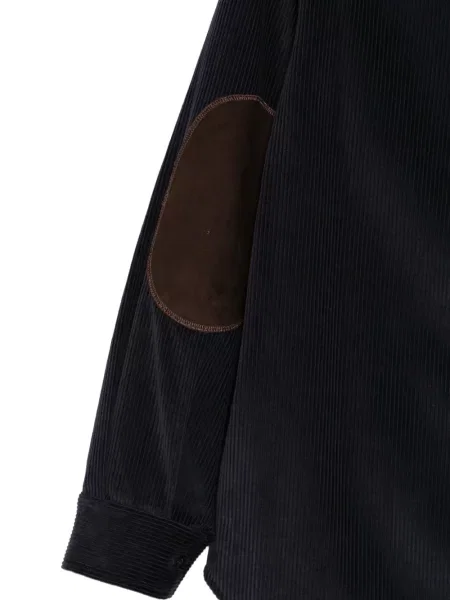 Cămașă Semicouture de catifea cord albastru