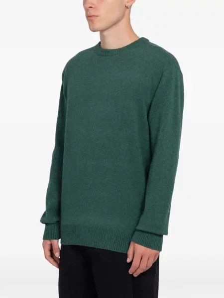 Pulover Minimum cu decolteu rotund verde