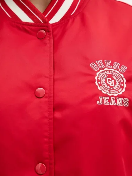 Куртка-бомбер Guess Jeans демісезонна червоний