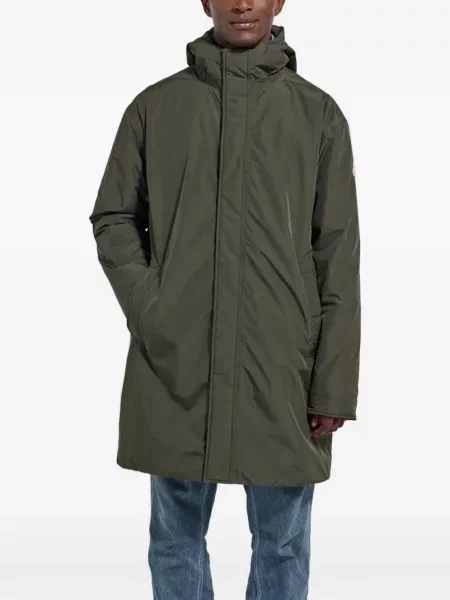 Palton Pyrenex cu glugă verde