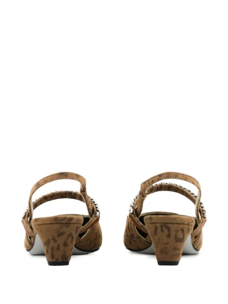Pantofi cu toc Roberto Festa cu imagine cu model leopard slingback maro